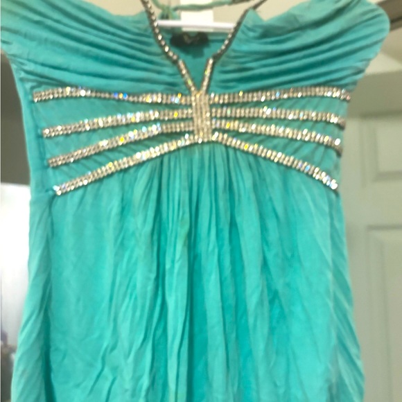 Sky Tops - Blinged out Sky top ocean blue summer stunning